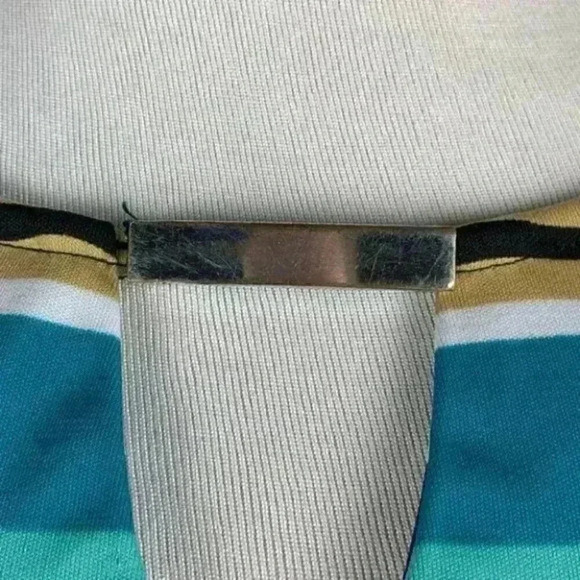 Liz Claiborne womens top multicolored striped - Picture 6 of 9